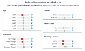 LinkedIn audience graph